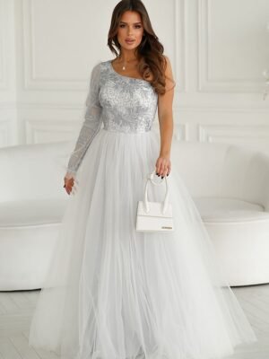 Vestito lungo model 192638 Bicotone