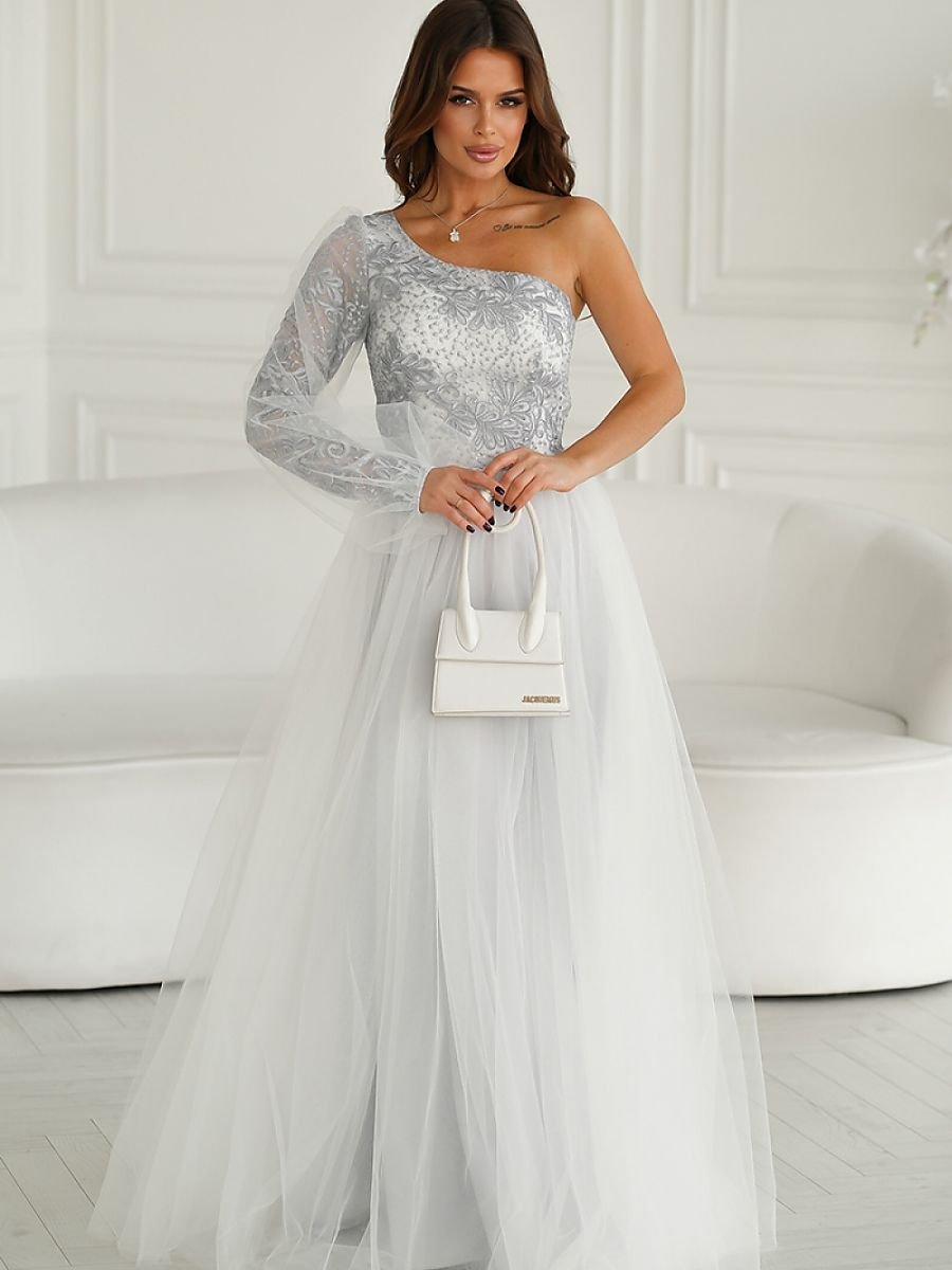 Vestito lungo model 192638 Bicotone - immagine 4