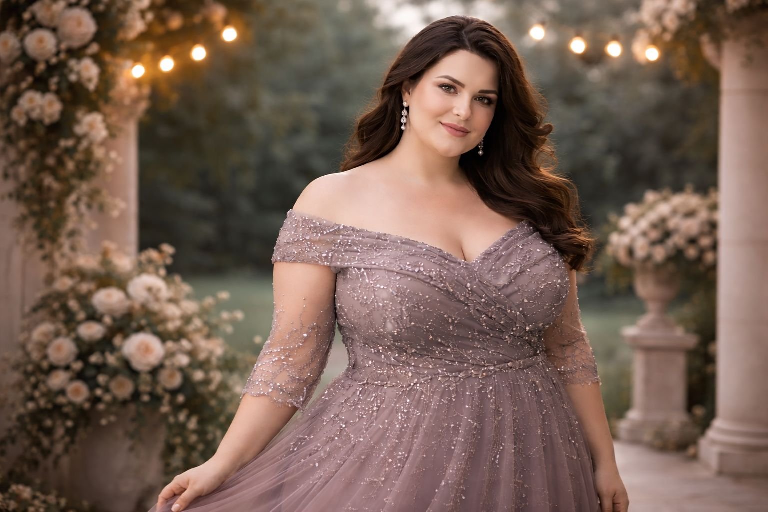 Abiti da cerimonia curvy Leggiadra